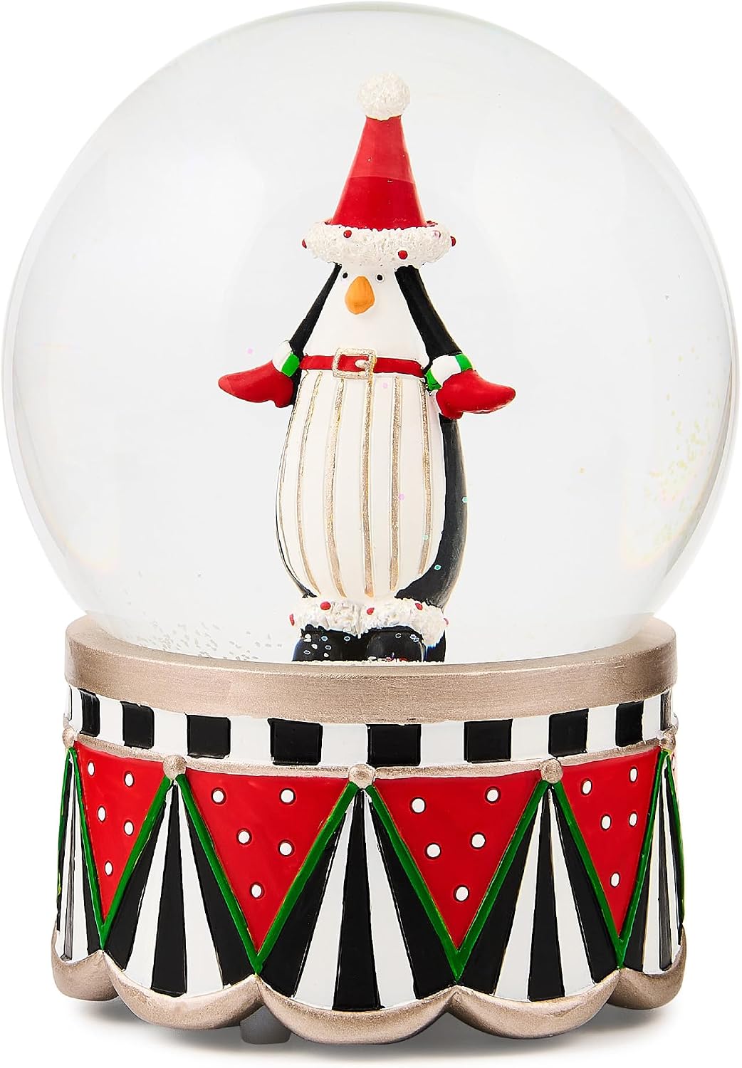 MACKENZIE-CHILDS Patience Brewster Penguin Snow Globe, Christmas Penguin Decor