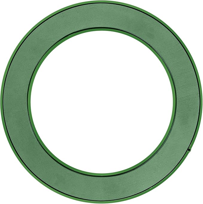 DOITOOL Flower Foam Ring with Suction Cup Car Flower Mud Green Wet Foam Blocks Round Floral Foam Blocks Artificial Floral Arrangements Mud for Florist Wedding Car Holiday Decoration 250g
