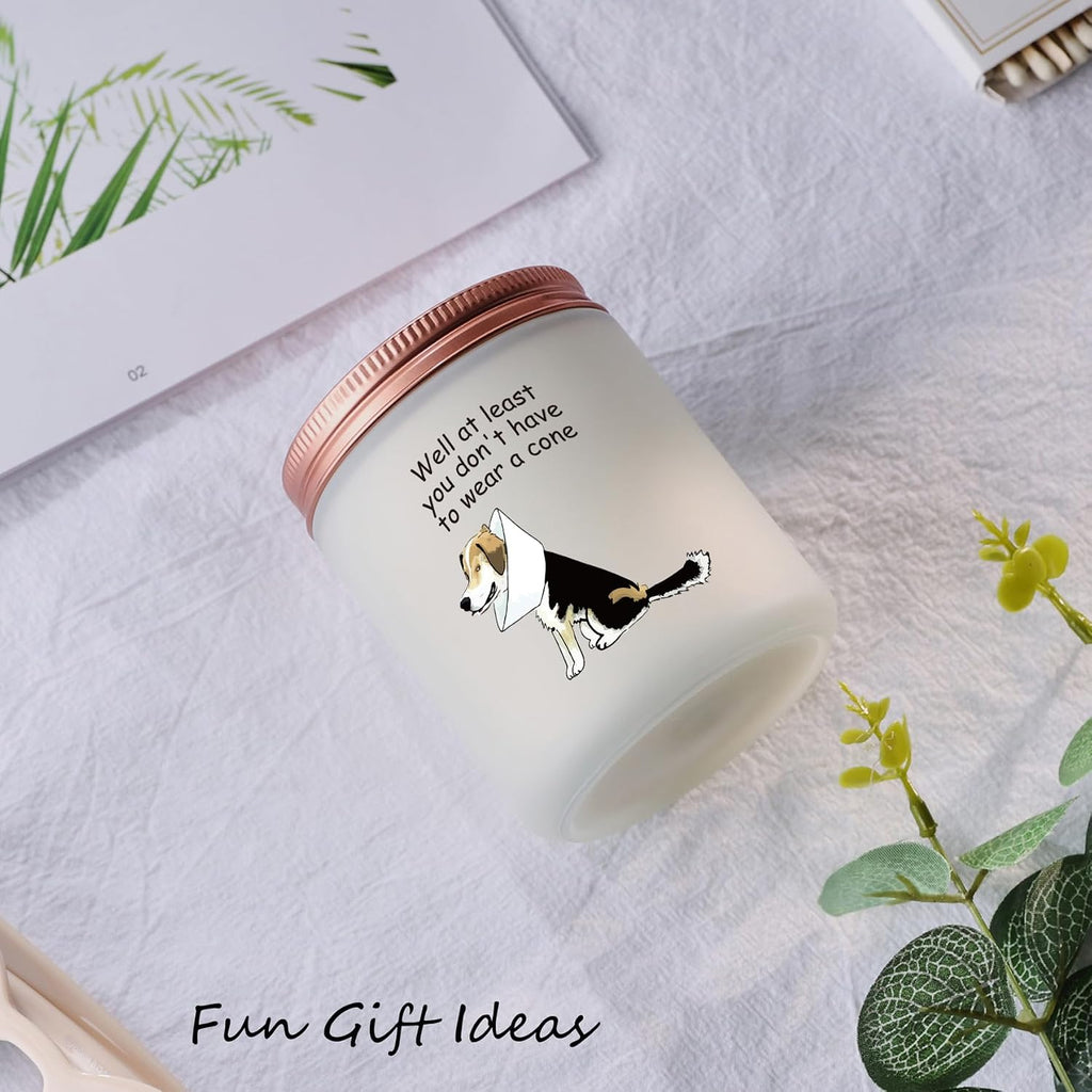 Get Well Soon Gifts for Women Men, Funny After Surgery Recovery Feel Better Encouragement Gifts for Dog Lover Dog Mom Dad - Lavander Scented Candles