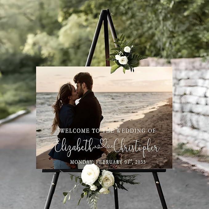 Welcome To Our Wedding Sign, Wedding Signs For Ceremony And Reception, Welcome Sign For Wedding, Welcome To Our Beginning Wedding Sign, Sweets Sign For Wedding