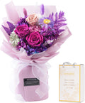 lovenfold preserved flowers for delivery, purple rose bouquets, main product view