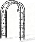 sturdy metal garden arch with rust-resistant finish,garden abor-88, main product view