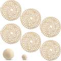 ceenna 6 pcs wooden bead garland 72 feet, main product view