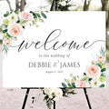 Personalized Wedding Welcome Sign, Welcome To Our Wedding Sign, Blush Pink Wedding Sign, Wedding Welcome Sign, Wedding Sign, Blush Pink Wedding Decor, Blush Pink Wedding Decorations