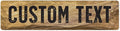 Custom Sign, Custom Street Sign, 11 Font Colors, 13 Font Styles, 4 Hole Options, 22 Sizes, 6x24 Inches, Rust Free DiBound, Fade Resistant, Made in USA by My Sign Center (Stone)