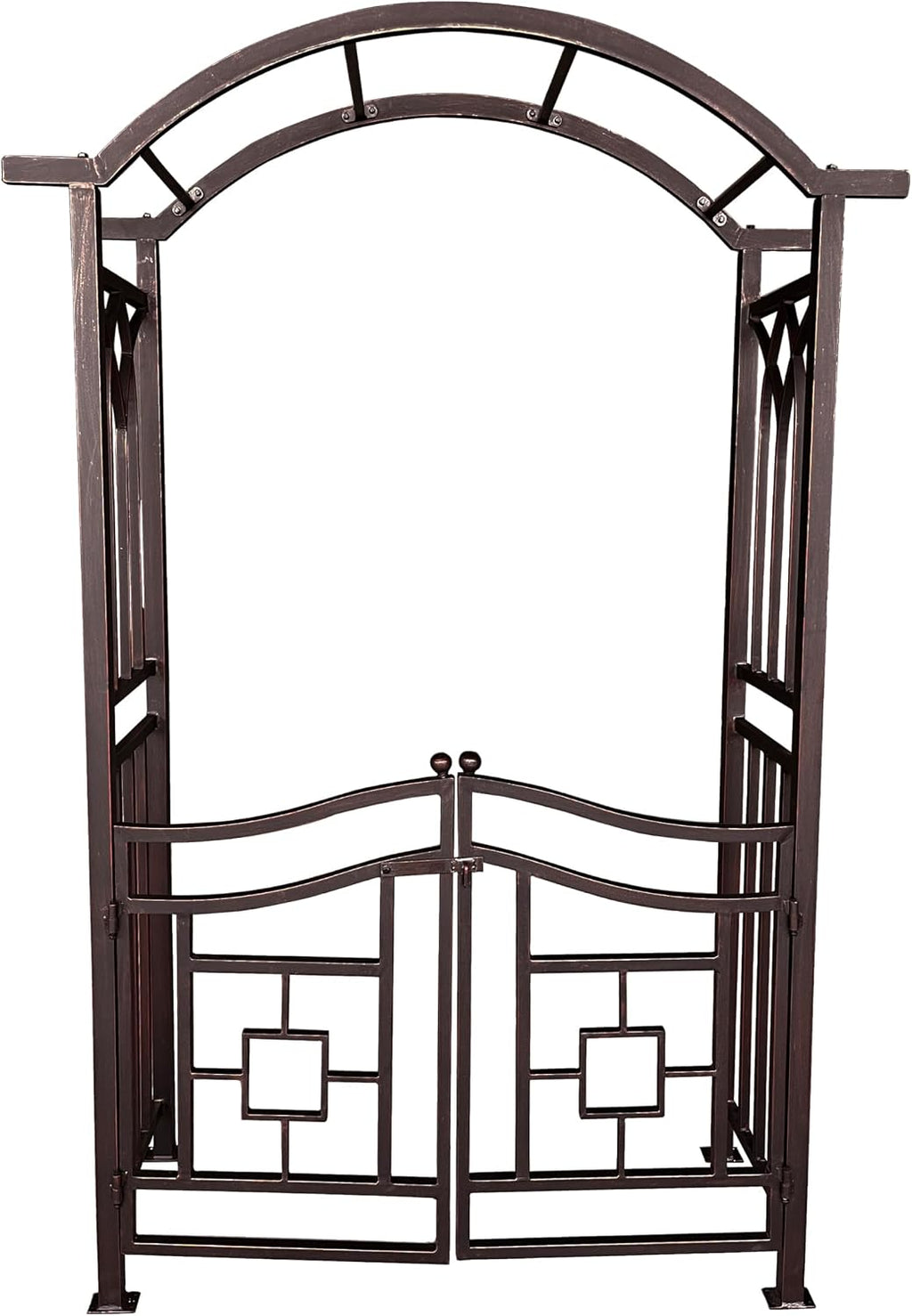 oakland living bronze aluminum garden arbor arch with, main product view