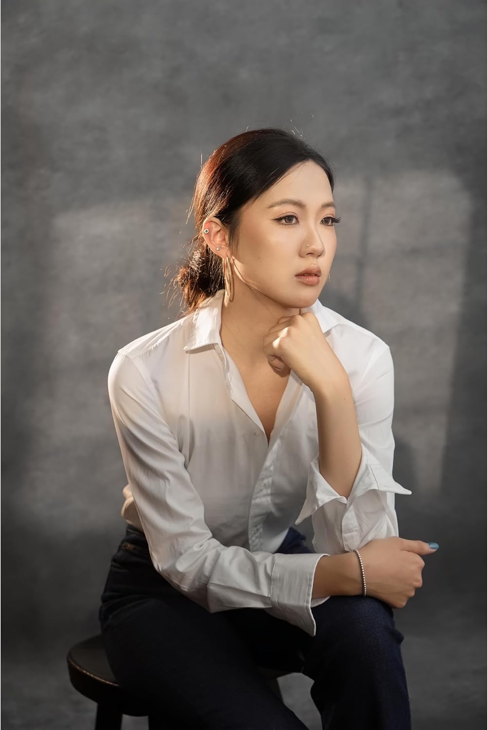 UrcTepics 8x10ft Grey Polyester Portraits & Headshots Backdrop, No Stand