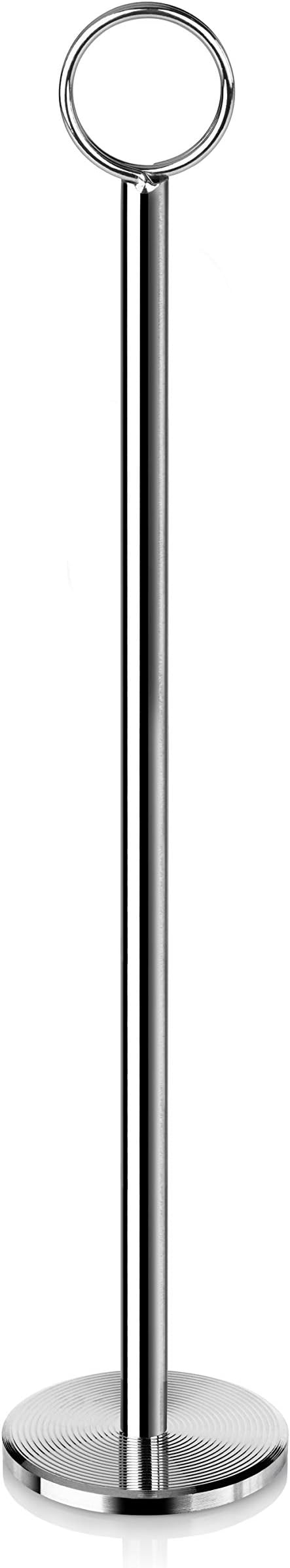 New Star Foodservice 23244 Ring-Clip Table Number Holder/Number Stand/Place Card Holder, 12-Inch, Set of 12