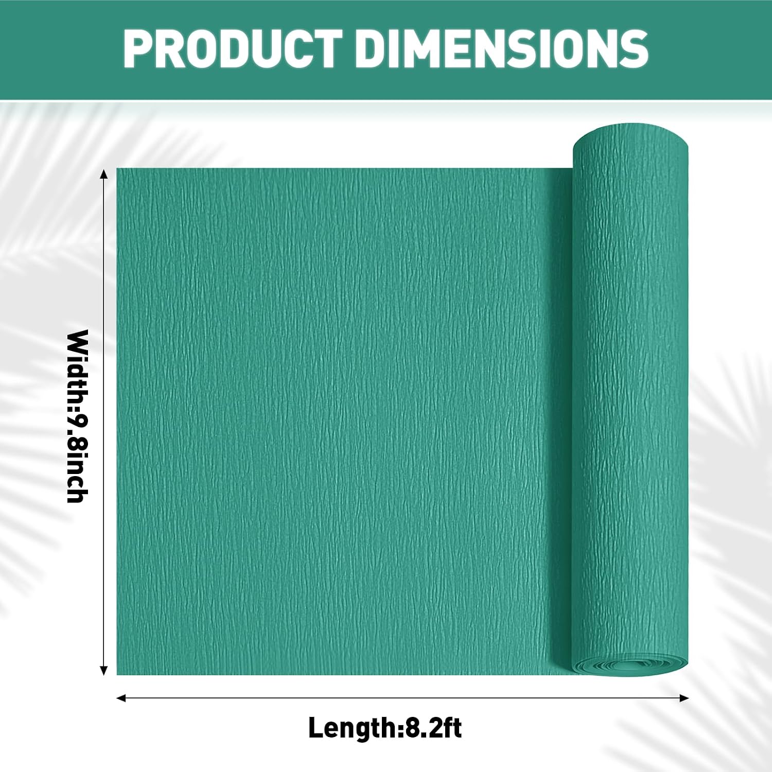 Crepe Paper Roll 8.2ft x 10in for Wedding Party Decor DIY Craft (Grass Green)