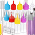 YGDZ Cookie Decorating Kit, Icing Bottle, Squeeze Writer Bottles (1 and 2 Ounce), Brush for Cake Decorating, Cookie Scribe Needle, Food Coloring Tools, Icing Cookie Supplies