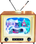 moments in time 6" retro tv christmas village, main product view