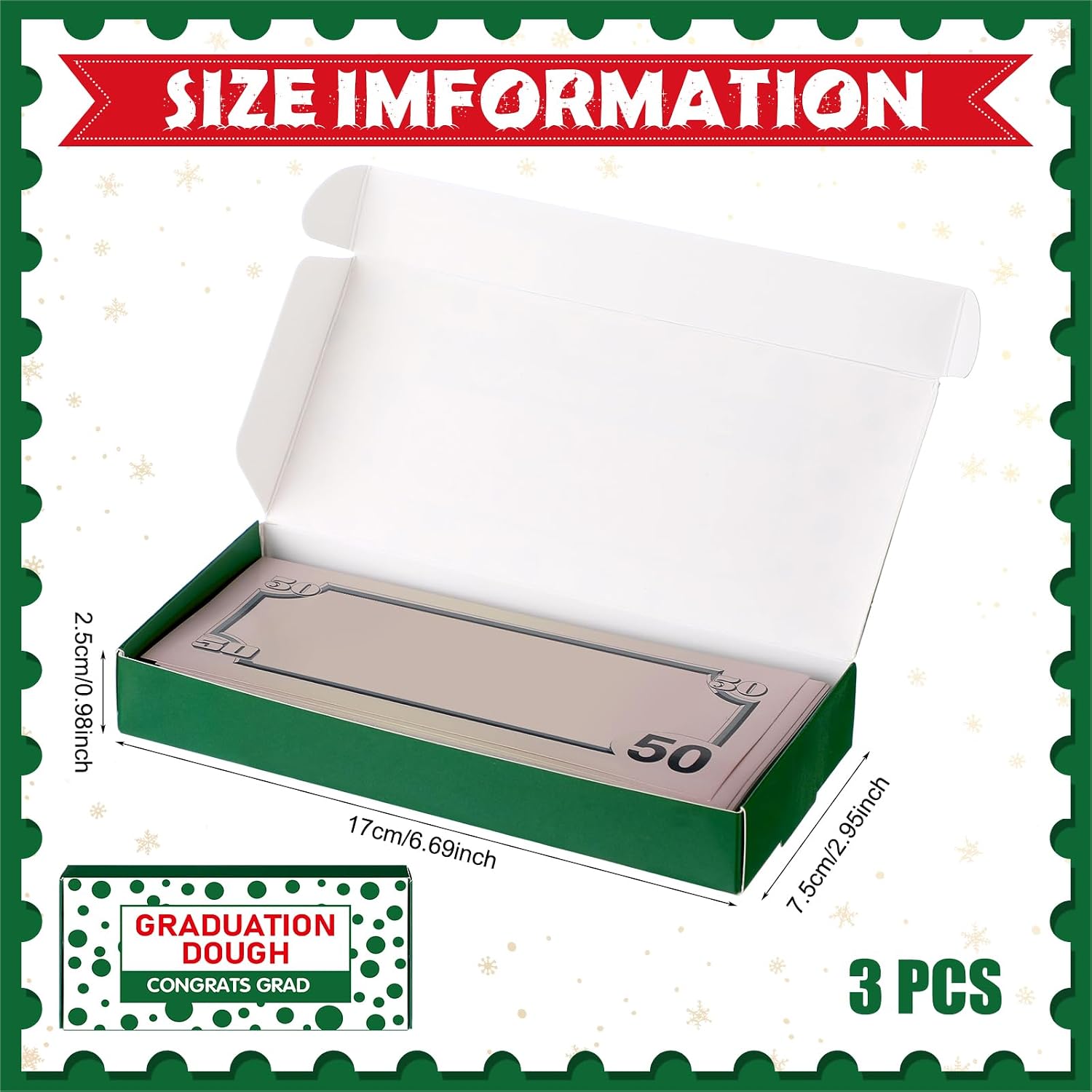 Gilprop 3 Pcs Graduation Gifts 2026 Graduation Money Holder for Cash Gift Donut Money Gift Box Unique Funny Donut Box Cash Gifts for Class of 2026 College University Graduates Women Men