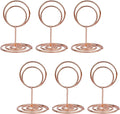 20Pcs Table Number Holders, Place Card Holder, Mini Table Card Holders, Cute Picture Holder Photo Holders for Wedding Reception Party, Table Centerpieces (Rose Gold)