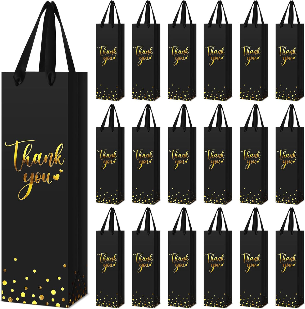 ctosree 30 pcs wine bottle gift bags with, main product view