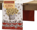 Maison d' Hermine Table Runner 100% Cotton Double Layer Table Runners 72 inches Long for Thanksgiving Christmas Decorations Home Kitchen Dining Party Wedding (Bagatelle, 14.5" x 72")