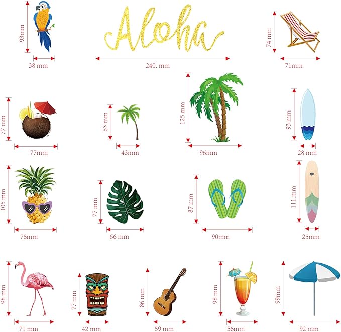 54 Pcs Cupcake Toppers and Cake Decorations for Celebrating Birthday, Anniversary, or Party Supplies