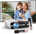 Daylight Projector 4K Ultra HD 2300 High ANSI Smart Home Theater with WiFi 6, Bluetooth, NFC, Streaming Apps, Bright Daytime Proyector, HDR10+, Auto Focus, HDMI 2.1 USB for Movie Video Gaming White