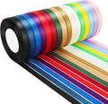 NESCCI 400 Yards Ribbon,3/8 Inch Satin Ribbon,Single Face Satin Ribbons, Perfect for Gift Wrapping,Wedding Decoration,Handmade Bows,Wrapping Bouquet,Halloween, Christmas