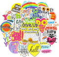 QTL Inspirational Stickers for Kids Motivational Stickers for Water Bottles Laptop for Teens Adults Waterproof Vinyl Pack 50Pcs