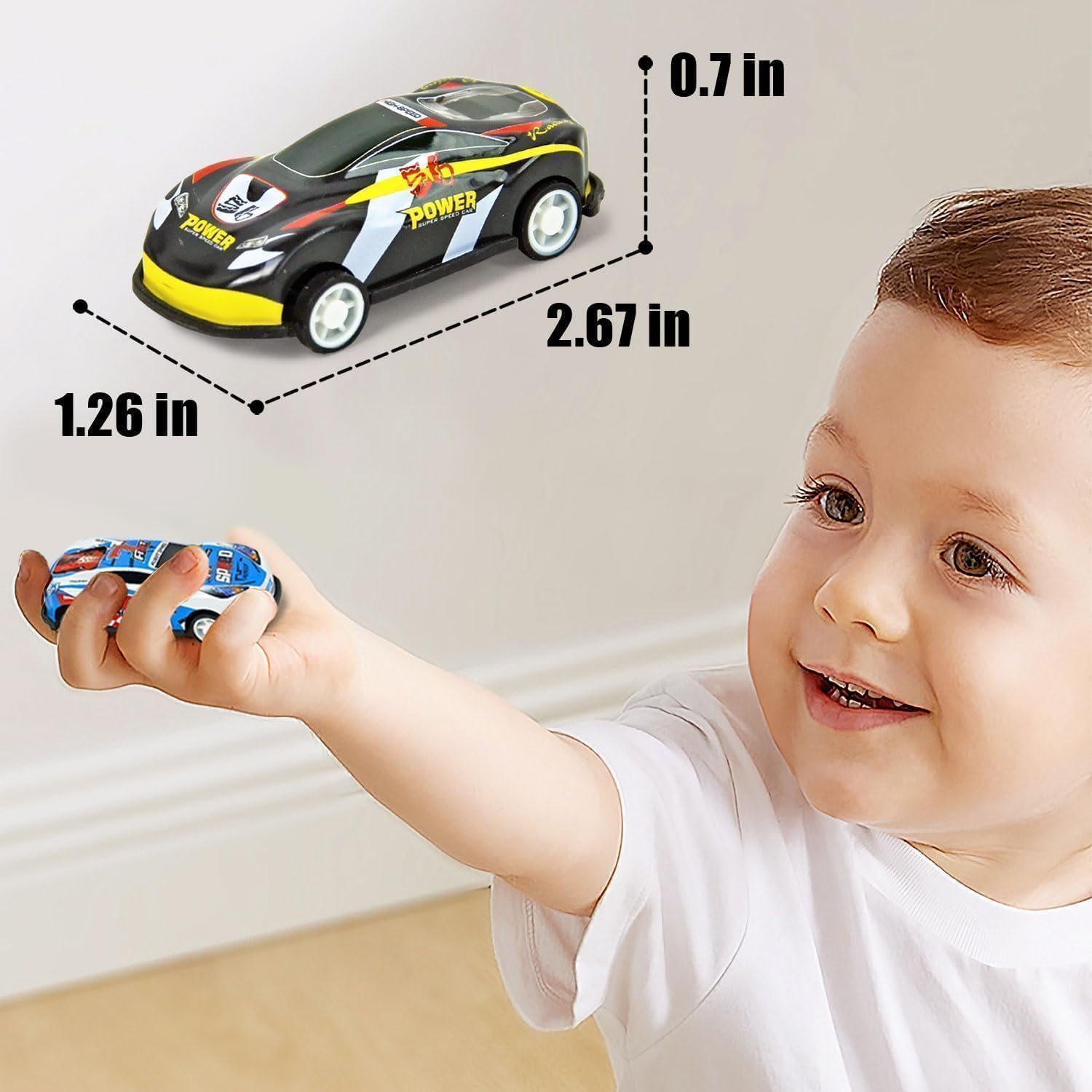 Vileafy 30 Mini Race Cars for Classroom Prizes, Party Favors for Kids 4-8 Years Old, Bulk Small Pull Back Car Toys for Treasure Box, Mini Toys Cars for Boys and Girls Goodie Bag Stuffers for Kids