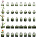 Glasseam Bud Flower Vases in Bulk: 40 Glass Cute Small Vases for Centerpieces Vintage Mini Wedding Birthday Party Table Centerpieces Tiny Baby Shower Dining Room Decoration Green