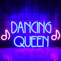 Dancing Queen Neon Sign Dance Led Sign Purple Neon Lights Dance Club Lights Up Sign USB Powered Switch Neon Signs for Wall Decor Dance Studio Dancing Party Bar Dance Club (16.5 * 7.9 inch)
