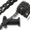 pearly jun 5 yards rhinestone trim chain black, main product view