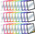 Dandat 30 Pcs Small Mirrors for Kids 6 x 6 Inch Square Shatter Proof Reflector Toddler Glass Plastic Reflector for Classroom DIY Craft Preschool Facial Expression (Rich Colors)