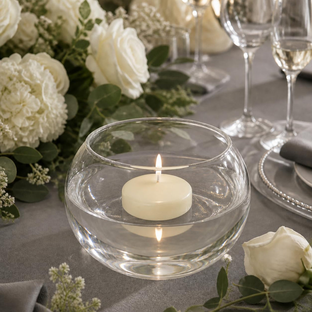 yummi Case of 18 3" Ivory Floating Candles