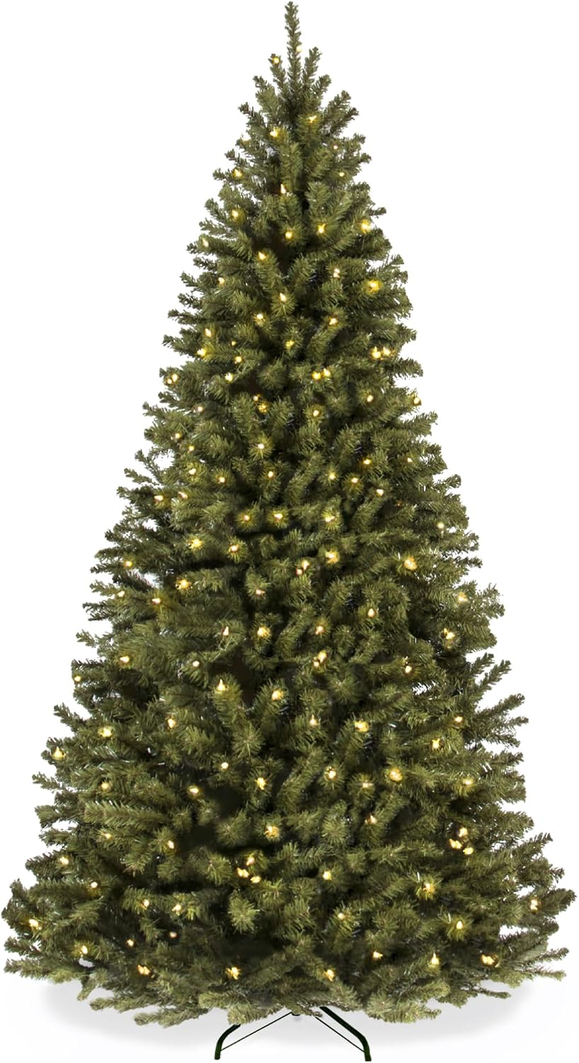 best choice products 7.5ft artificial christmas tree with, main product view