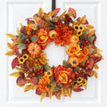 24 inch fall wreaths for front door autumn, main product view