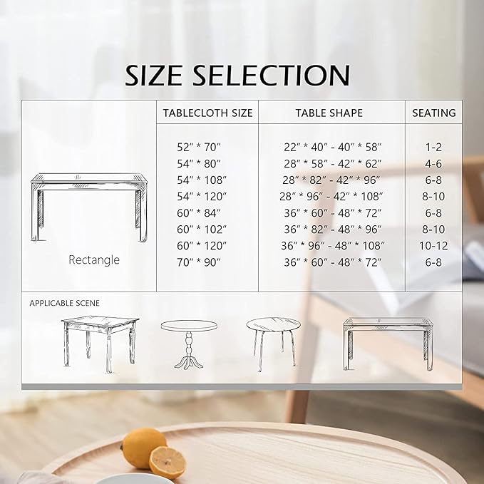 MYSKY HOME Waterproof Tablecloth Rectangle 60x102 Inch Rustic Burlap Tablecloth Spring Floral Linen Table Cover Farmhouse Decoration Rectangle/Oblong for Holiday, Dinner, Indoor and Outdoor Use, Blue