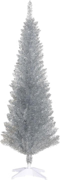 homcom 5' artificial pencil christmas tree 294 realistic, main product view