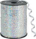 BEISHIDA 500 Yards Silver Ribbon Curling Crimped, Balloon String Shiny Metallic Roll for Gift Wrapping Ribbon for Birthday Party Festival Art Craft Decor Florist Flowers Decoration