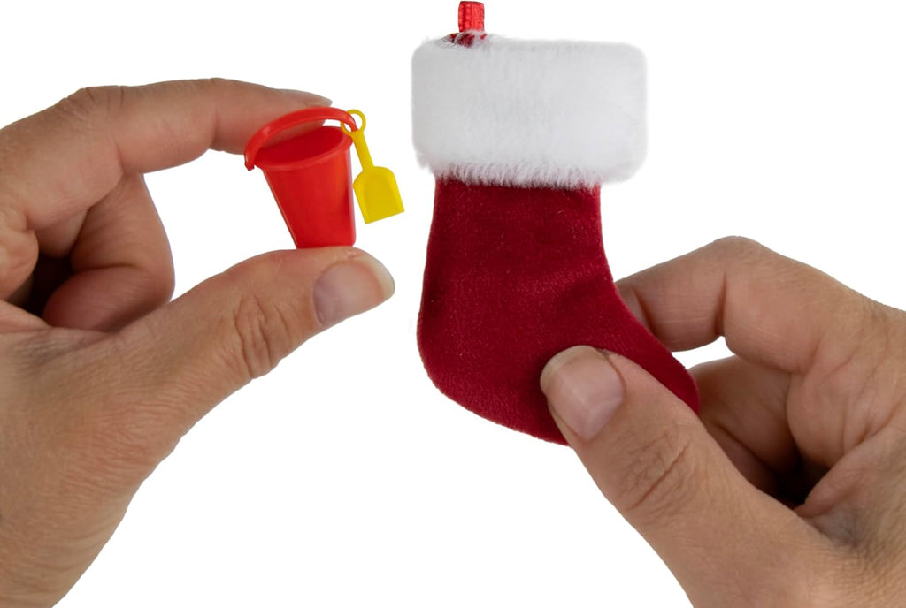 World's Smallest Merry Christmas Stocking with Mini Toy (Pack of 2)