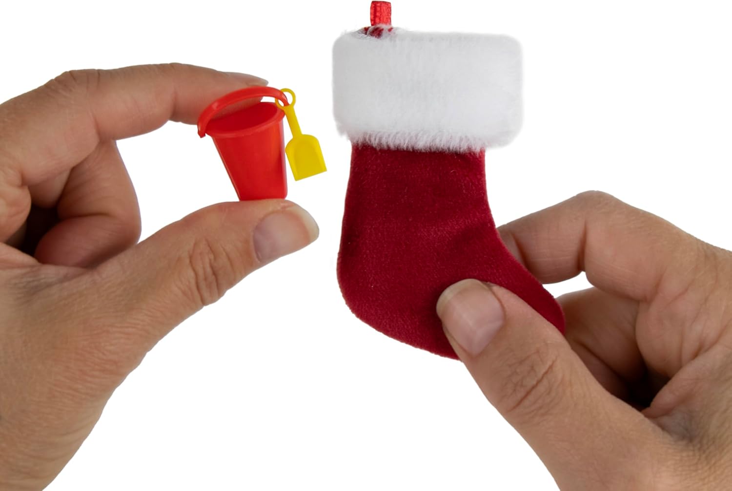 World's Smallest Merry Christmas Stocking with Mini Toy (Pack of 2)
