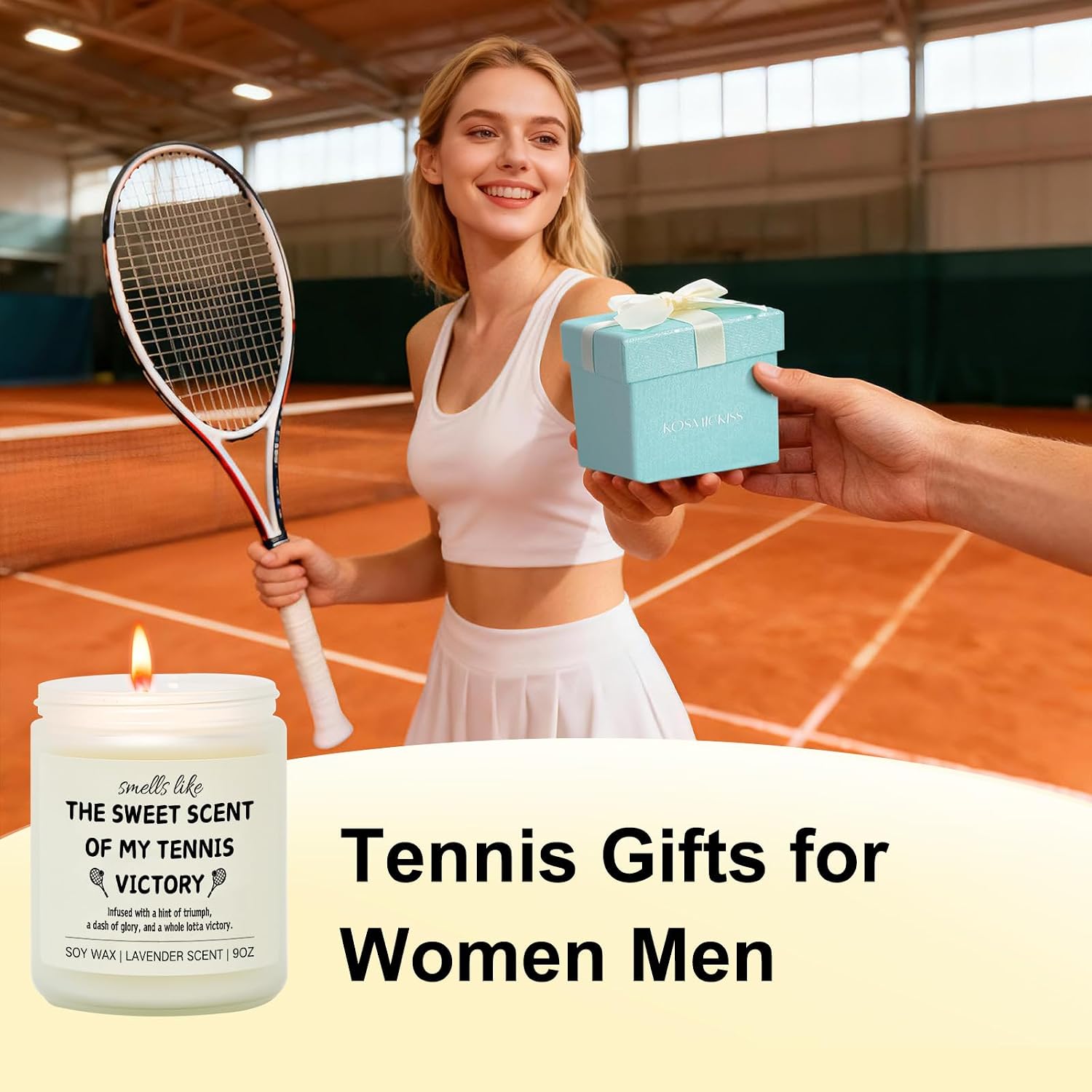 Tennis Gifts for Women Men, Sports Themed Accessories Gifts for Tennis Lovers, Players, Teams, Friends, Coach, Funny Sports Accessories for Women