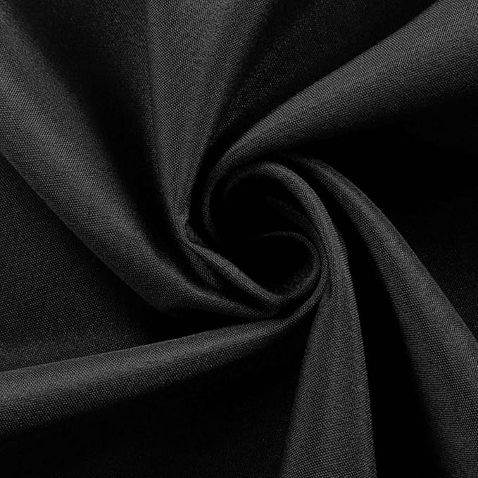 Efavormart 70" Square Linens Black Wholesale Linens Polyester Square Linen Tablecloth for Wedding Banquet Party Restaurant