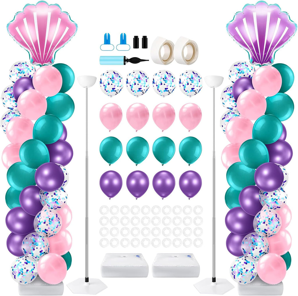 kasyat 2 set mermaid balloon column stand kit, main product view