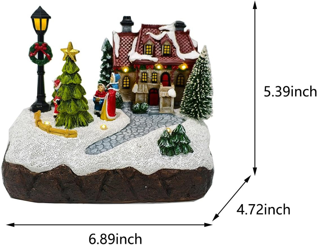 christmas village houses scene christmas indoor decorations village shown in use