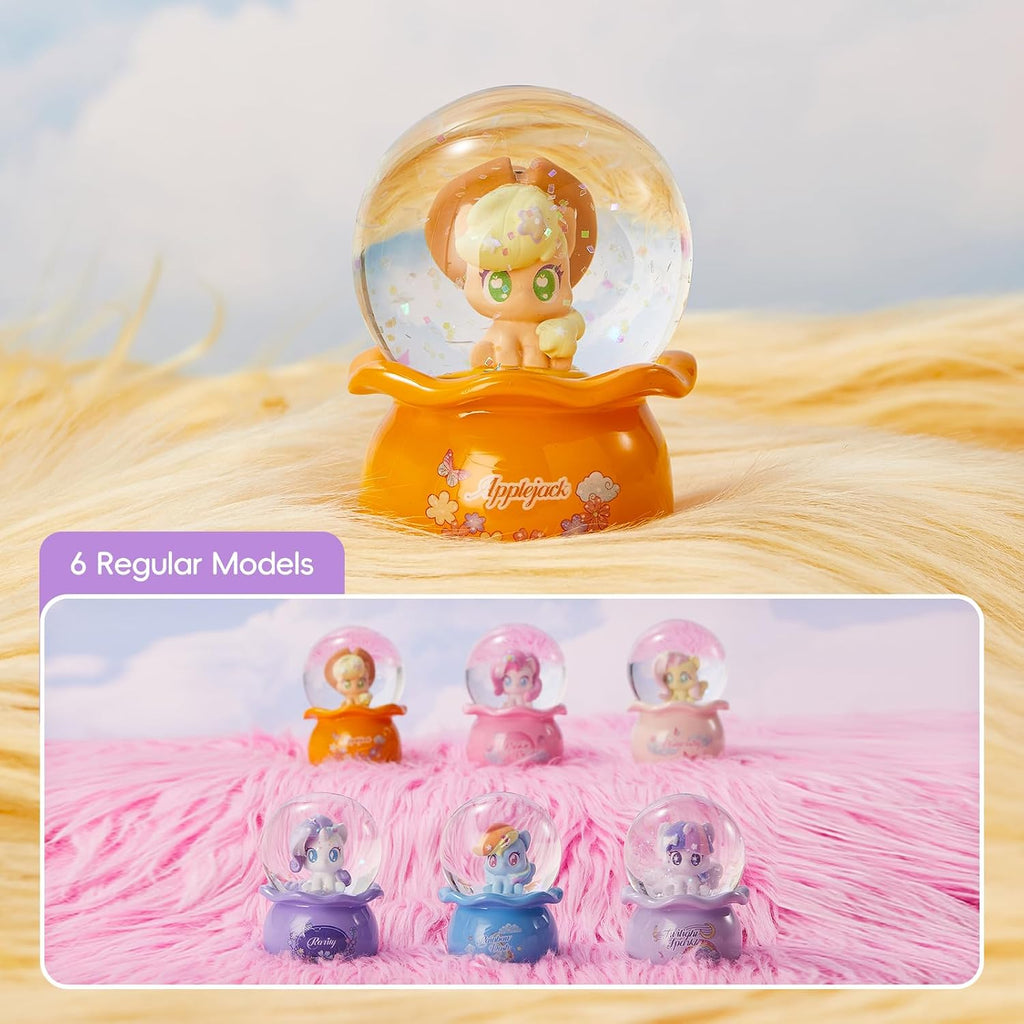 MINISO My Little Pony Crystal Ball Series Blind Box Collectible, Glittering Snow Globe Display Model for Room Decor & Birthday Gifts, Random Design (Single Box)
