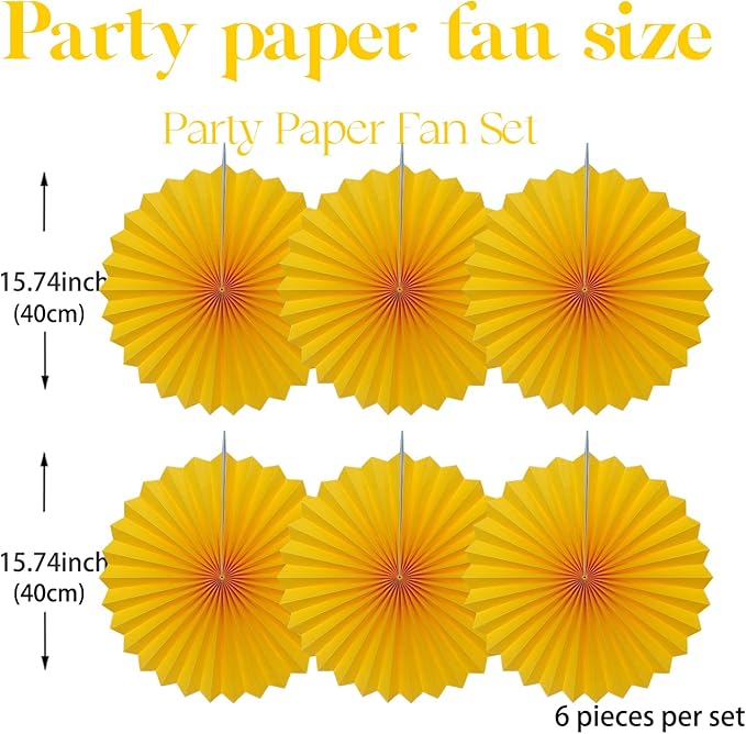 Morange Party Decorations,,Halloween Decor Events Accessories，Orange Birthday Decorations,Sunset Party Decorations,Party Fans 30 Color DIY Set (Morange)