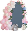 6.6FT Wedding Arch Covers Arch Backdrop Cover Arch Stand Covers Set Arch Cover Spandex Fabric Stretchy Backdrop for Wedding Birthday Party Decoration Baby Shower (Dusty Blue)