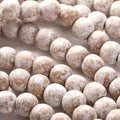 fairysandy 39.3 ft frosted wooden bead garland christmas, main product view