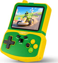 Kids Handheld Video Game Player, 220 Preloaded Classic Games, Portable Plug & Play Retro Game Console with 3.5'' Screen & Rechargeable Battery, No Ads, Mute Function for Travel-Green