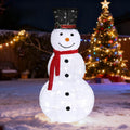 vingli 4ft lighted christmas snowman outdoor decorations, prelit, main product view