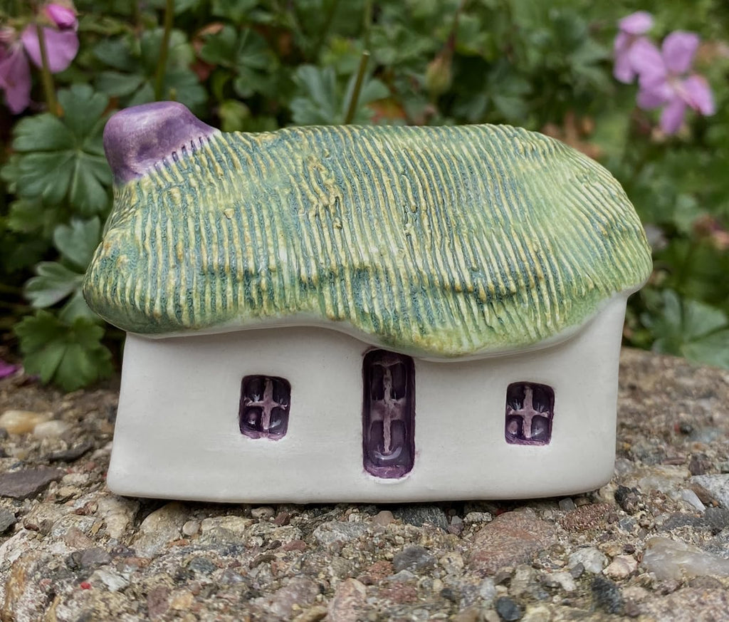handcrafted ceramic house tin bothy rustic homedecor gift, main product view