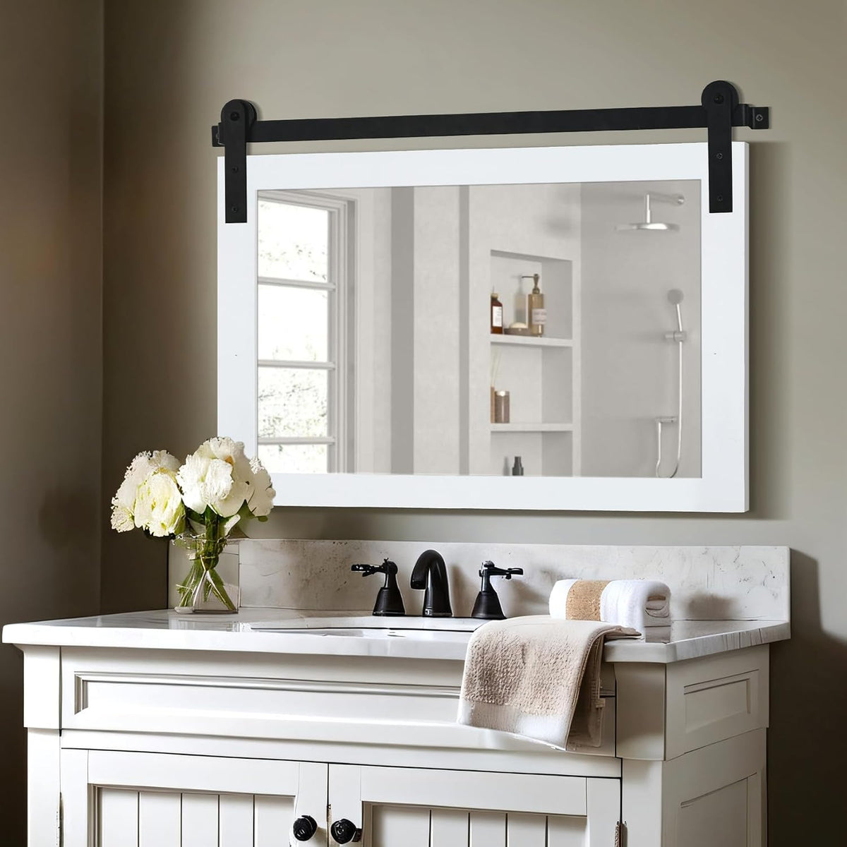 cogood farmhouse bathroom mirrors for over sink, main product view