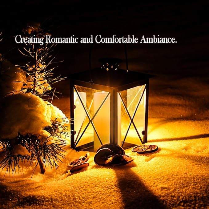 Homemory 7"x3" Flameless Candles Battery Operated, Amber Yellow Light，Realistic Wax LED Pillar Candles with 2 Remote Controls & Cycling 24-Hour Timer, Long Battery Life, Set of 2, Ivory, Indoor Only