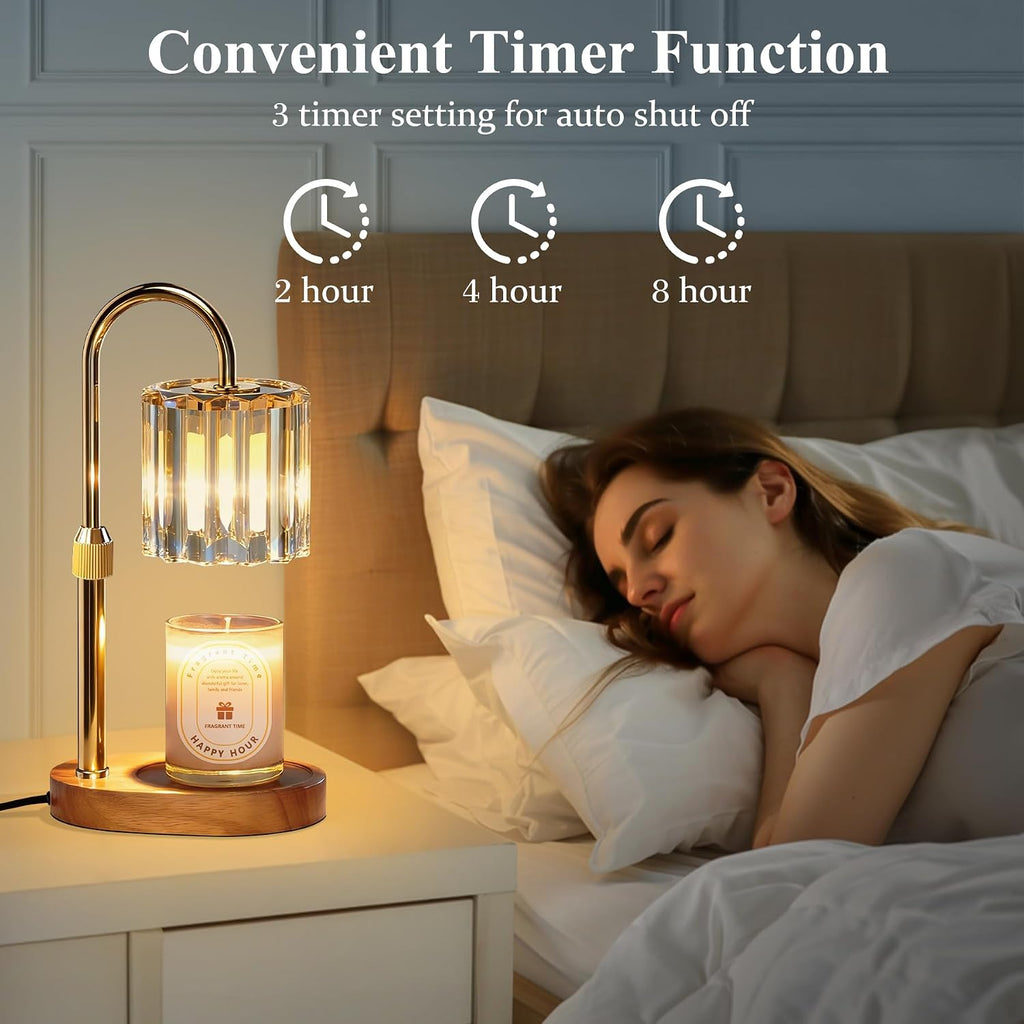 Lukasa Candle Warmer Lamp, with Timer Dimmer Adjustable Height, Home Decor, Room Decor, Wax Melt Warmer for Candles, Gifts for Mom, Gifts for Mother's Day, Birthday Gifts for Women